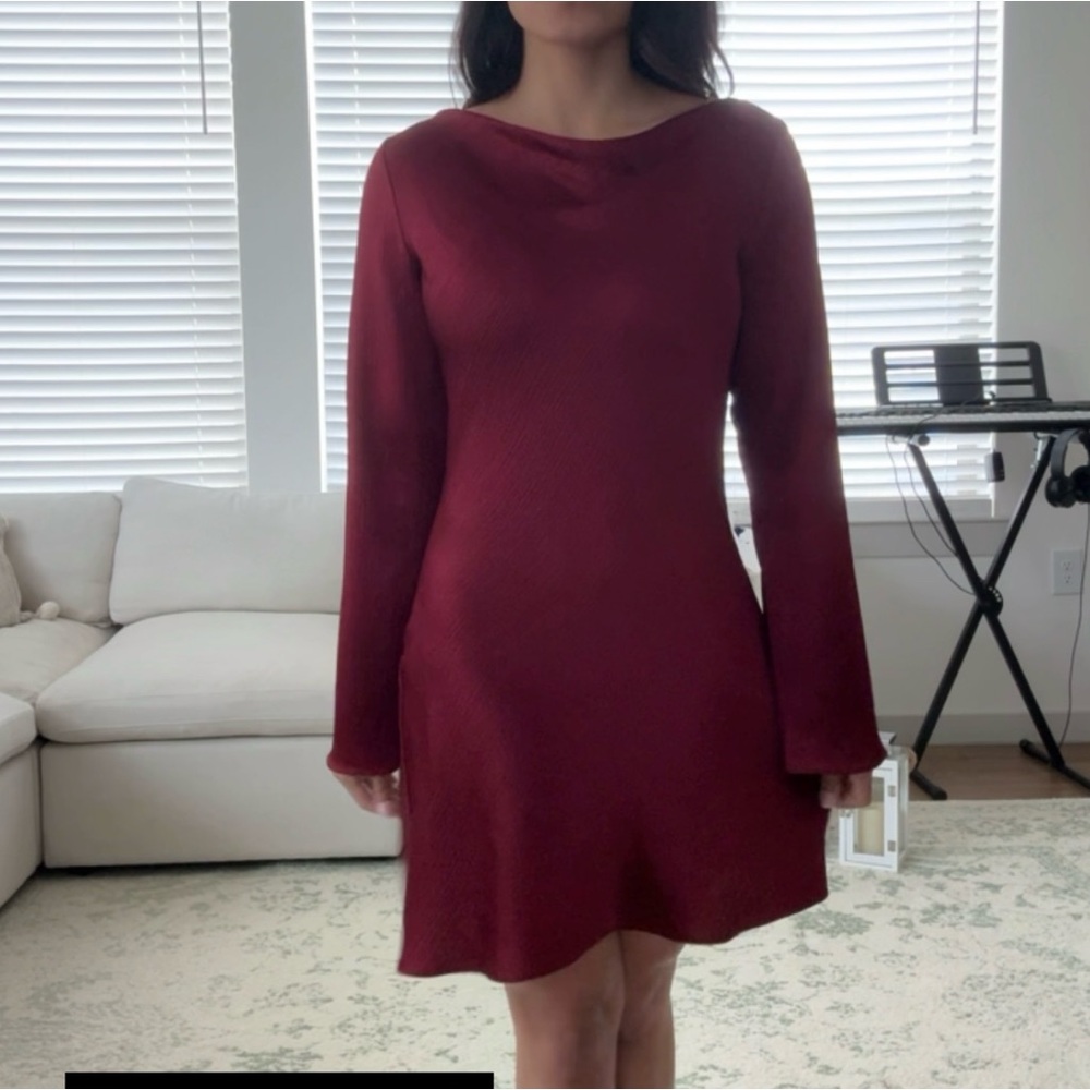 BNWOT reformation pike satin mini dress